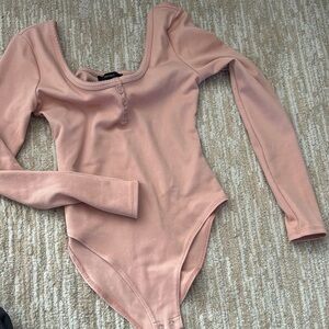 Forever 21 Blush Buttoned Top